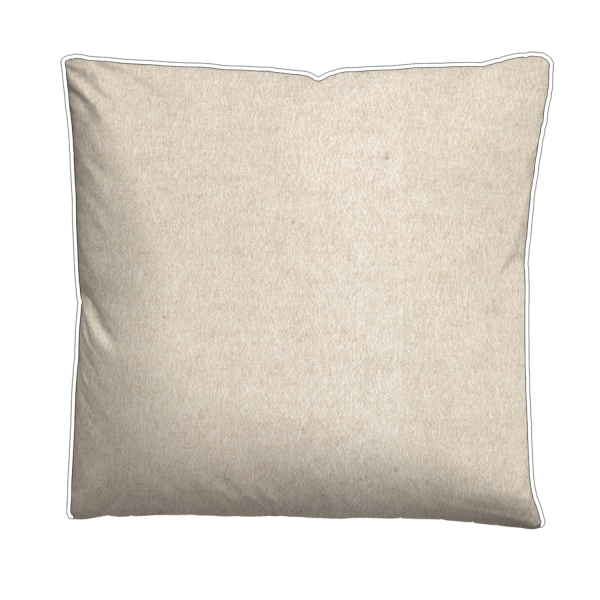Biberna Melange- Flanell Bettwäsche 'Uni' 135 x 200 cm Natur - Beige